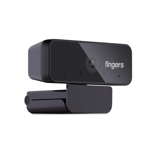 FINGERS 1080 Hi-Res Webcam with 1080P Wide Angle Lens&Built-in USB Mic for Pc Desktops&Laptops-Hd Video Calling&Recording with Up to 1920 X 1080 Pixels,Digital,Black