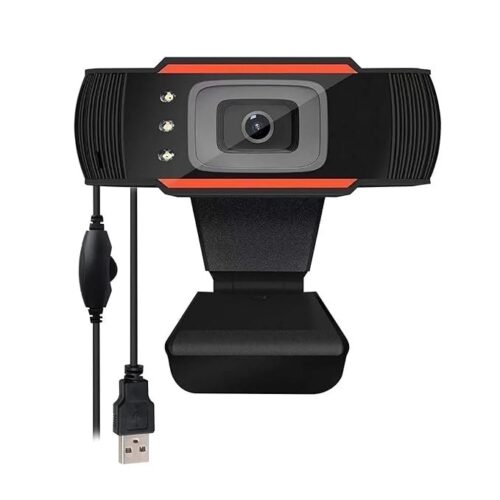 TECHNOVIEW Crisp Pro Digital Zoom 720P Web Camera with 5P HD Quality Lens, CMOS Image Sensor, 24 FPS Video Resolution, Built-in Mic, Auto White Vision, Night Vision and Manual Switch for LED (Black)