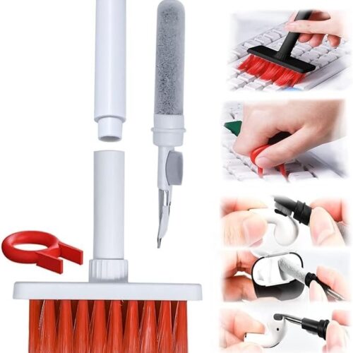 Sounce 5-in-1 Multi-Function Laptop Cleaning Brush/Keyboard Cleaning kit/Gadget Cleaning kit Gap Duster Key-Cap Puller for Laptop, Keyboard and Earphones