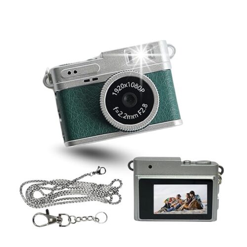 Mini Digital Camera with Filter Modes, 1080p HD Video, Flashlight & Keychain – Portable Cute Vlogging Camera for Travel, Gifts & Fun