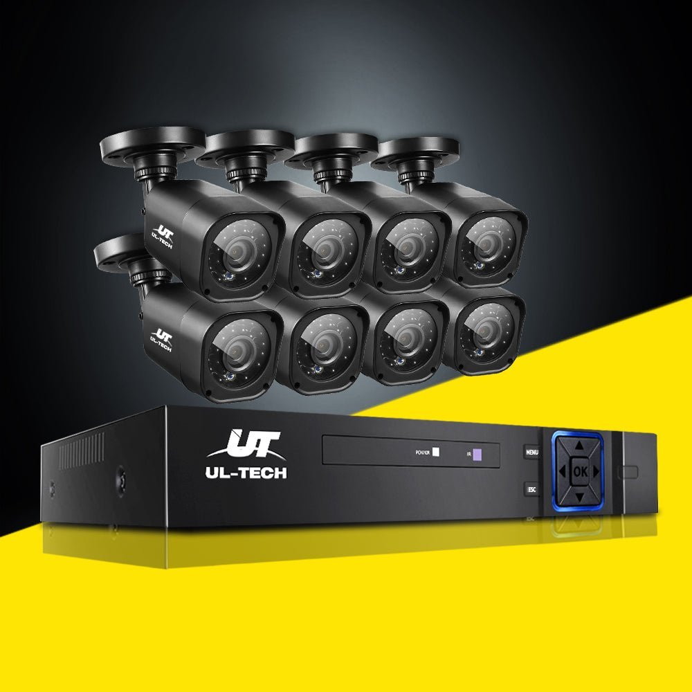 NNEDSZ -8CH 5 IN 1 DVR CCTV Security System Video Recorder /w 8 Cameras 1080P HDMI Black - Image 4