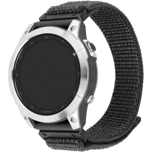 FIXED Nylon Sporty Strap Garmin QuickFit 26mm - sötétszürke (FIXNST2-QF26MM-GR)